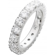 Silberring weißen Zirkonia Silber 925 Memoire Ring 1