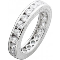 Memoire Ring weißen Zirkonia Silberring 925 Damenschmuck 1