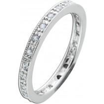 Weißer Zirkonia Ring Silber 925 Damenschmuck 1