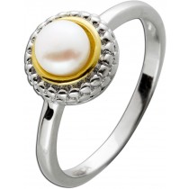 Perlen Damenring Silber 925 Süßwasser Zuchtperle 5.7mm
