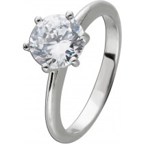 Solitärring Silber 925 Zirkonia 2.00ct. Verlobungsring Trauring