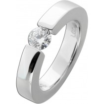 Brillant Spannring 0.50ct F VSI Silber 925 Lab Grown Diamant 