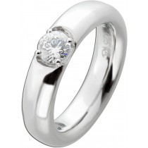 Solitärring 0.50ct F VSI Silber 925 Lab Grown Diamant 