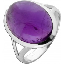 Amethyst Ring Silber 925 lila Edelstein 10ct