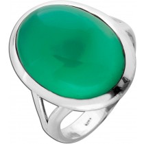 Aventurin Ring Silber 925 grüner Edelstein 10ct
