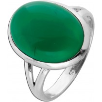 Aventurin Ring Silber 925 grüner Edelstein 10ct