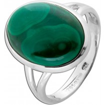 Malachit Ring Silber 925 grüner Edelstein 10ct