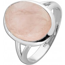 Rosenquarz Ring Silber 925 rosa Edelstein 10ct