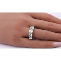 Amethyst Ring Silber 925 nat grüne Amethyst Edelsteine 2.65ct