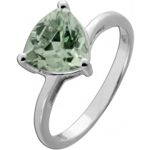 Amethyst Ring Silber 925 nat grüner Amethyst 3.0ct