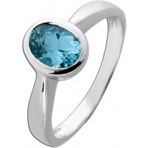 Blautopas Ring Silber 925 hellblauer nat Blautopas 1.6ct