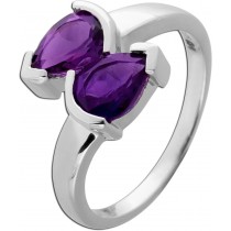 Amethyst Ring Silber 925 nat afrikanische Amethyste 2ct.