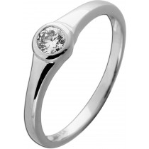 Solitärring Silber 925 Lab Grown Diamant 0.35ct