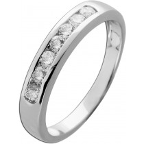 Memoire Ring Silber 925 Lab Grown Diamanten 0.56ct.