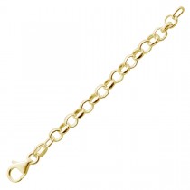 Verlängerungskette Silber 925 1 Micron vergoldet 7cm