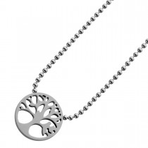 Lebensbaum Damenkette Edelstahl  
