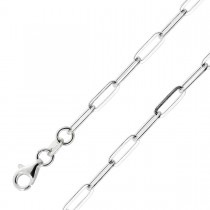Paperclip Halskette 2.5mm Silber 925 
