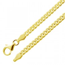 Panzerkette 3.2mm Silber Gold vergoldet