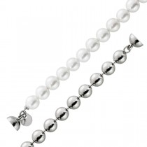 Perlen Armband Silber 925 6mm Kugeldesign