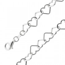 Herz Armband Damenarmband Silber 925 Herzdesign
