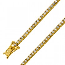 Tennisarmband Silber vergoldet Lab Grown Diamanten 1.0ct