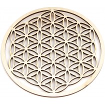 Esoterik Lebensblume Berk EN-072 Holz Acryl bemalt Durchmesser 14,4cm