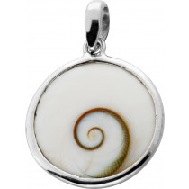 Shivas Auge Anhänger Turban Schnecke 10ct. Silber 925 