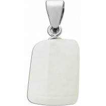 Labradorit Anhänger weiß blauer Edelstein Silber 925 