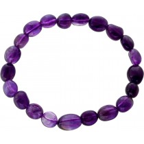 Amethyst  Armband lila Nugget Rohsteine 10-8mm 