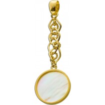 Perlmutt Anhänger Gelbgold vergoldet 5.0ct. 