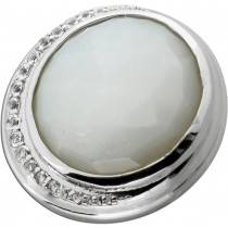 Mondstein Anhänger Silber 925 weißer Mondstein 15ct. Edelstein Topase