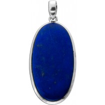 Lapislazuli Anhänger Silber 925 blauer Edelstein 45ct