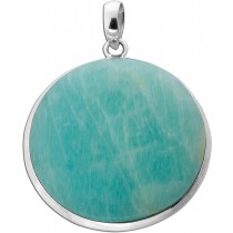 Amazonit Anhänger Silber 925 hellblauer Edelstein 45ct