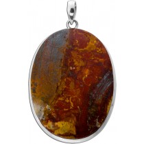 Marra Mamba Tigerauge Anhänger Silber 925 braun goldener Edelstein 70ct