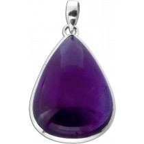 Amethyst Anhänger Silber 925 violetter Edelstein 35ct