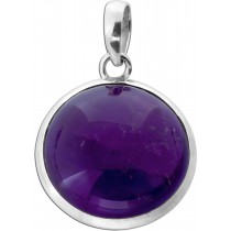 Amethyst Anhänger Silber 925 violetter Edelstein 20ct