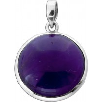 Amethyst Anhänger Silber 925 violetter Edelstein 20ct
