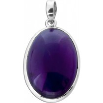 Amethyst Anhänger Silber 925 violetter Edelstein 25ct