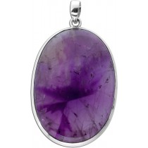 Star Amethyst Anhänger Silber 925 violetter Edelstein 55ct