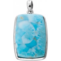 Larimar Anhänger Silber 925 himmelblauer Edelstein 40ct