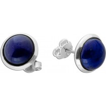 Lapislazuli Ohrstecker Silber 925 Natur Edelsteine 7.5ct