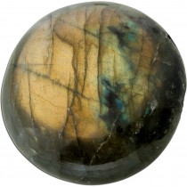 Labradorit Anhänger braun grün goldener Edelstein 111.55ct