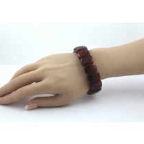 Bernstein Armband flexibel cognac braune Edelsteine 