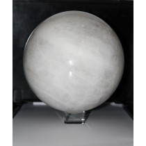 Bergkristall Edelsteinkugel weiße Edelstein Geode 20cm