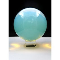 Opalit Edelsteinkugel Opalblau gelber Edelstein 14cm 