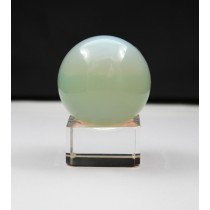 Opalit Edelsteinkugel Opalblau gelb irrisierender Edelstein 