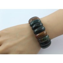 Ozean Jaspis Armband lila rostbraun jadegrüne Edelsteine