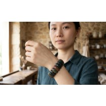 Ozean Jaspis Armband lila rostbraun jadegrüne Edelsteine