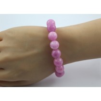 Kunzit Armband pastell rosapinke Edelsteine 12.5mm kugel Edelsteinarmband