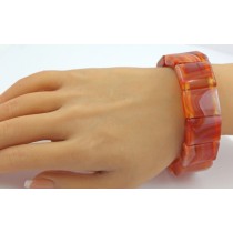 Achat Armband orange rostbraunen Natur Edelsteinen